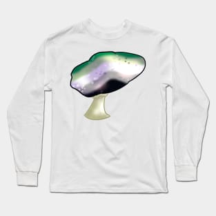 Aromantic LGBTQ Prie Mushroom Long Sleeve T-Shirt